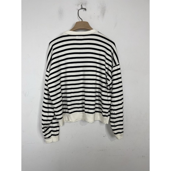 J Crew Womens Sweater Large Striped French Parisian Nautical Capsule Crew Breton - Picture 3 of 9